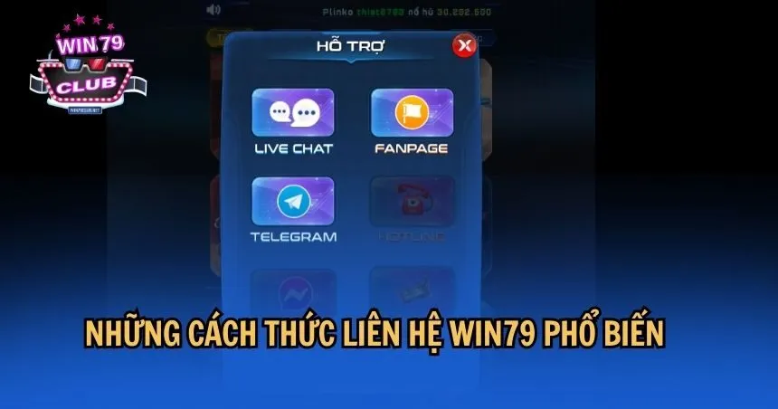Những cách thức liên hệ WIN79 phổ biến hiện nay